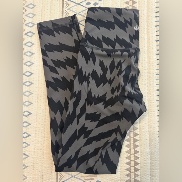 Lululemon Wunder Train High-Rise Tight 25" in Voltage Graphite Grey Black - Picture 3 of 8